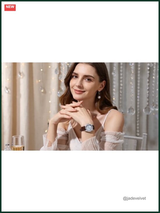 Luxury Small Wrist Watch for Women Genuine Leather Swiss Quartz 28MM